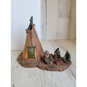 GSC TP native American tents huddle light up home decor Thanksgiving